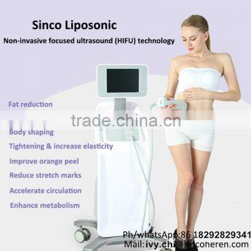 2016 new technologyliposonix hifu body slimming shaping