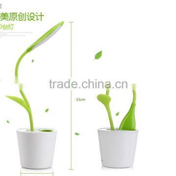 Modern Sapling Pen - Holder Desk Light Lithium Battery Led Table Lamps With Touch Dimmer photo-5