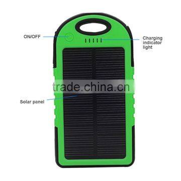 Solar Mobile Power Supply 4000mah Dual USB Solar Power Bank Emergency Charger Backup Battery photo-3