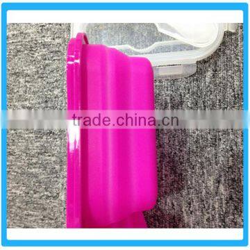 Food Grade Professional Silicone Lunch Box Rectangular Folding Box With Spoon Food Containers Plastic photo-2