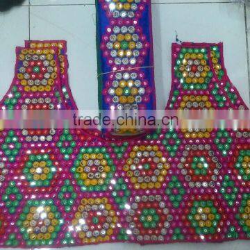 Machine Embroidery Sequins Blouse of surat