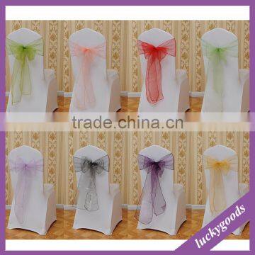 new design organza magical chair sashes wholesale