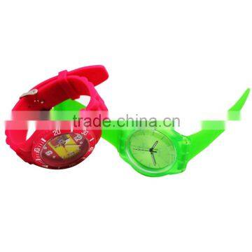 Waterproof silicone cool sport watch for teenagers