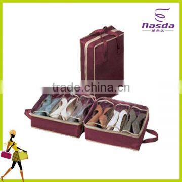 pp nonwoven tote bag with zipper for max collection shoes