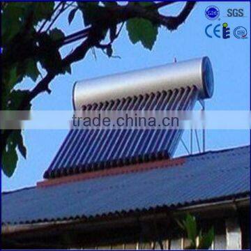 compact low pressure passive solar hot water heater