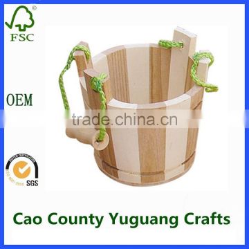 kids toy buckets natural small wooden craft bucket for garden