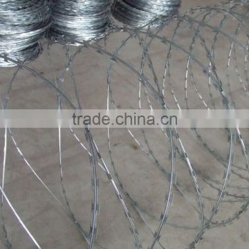 Hot Dipped Galvanized Razor Barbed Wire iron Wire(BTO 30)