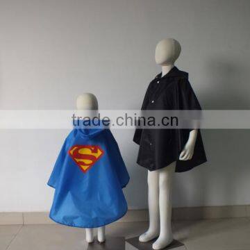 YS Superhero rain cape (boy girl) of 7 different styles for kids and adult