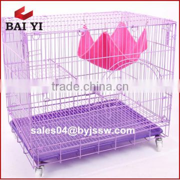 Good Price Sturdy Folding Metal Cat Cage, Cat Carrier