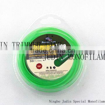 Commercial Grade 1.3mm Round Shape Brush Cutter Nylon Trimmer Line