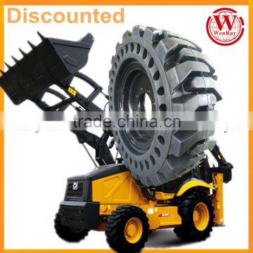 china supplier bobcat solid tires 10-16.5 skid steer loader with quality warranty