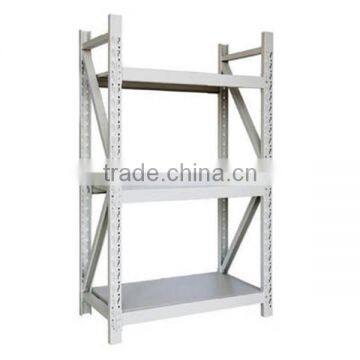 high quality steel heavy duty goods shelf racking with three layer