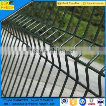 Wire fencing plastic coated prefabricated rigid wire mesh panel