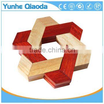 Classic IQ Mind Test Wooden Brain Teaser Puzzles Kongming Locks for Adults and Kids photo-3