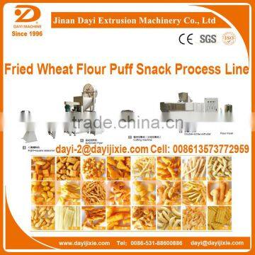 fried wheat flour Crispy chip snack food process line from Jinan Dayi