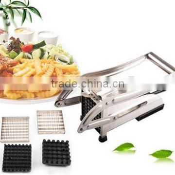 Manual stainless steel vegetable strip cutter