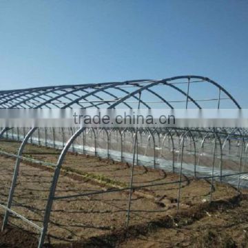 High tunnel greenhouse frame