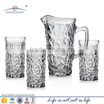 Decorative Glass Water Pitcher; Wholesale Large 1.2L World Cup Ice Beer Pitcher photo-2