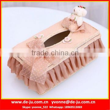 Beige Lace Warm Napkin Dispenser Box