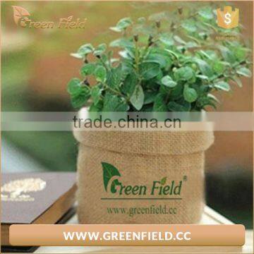 Jute Planter Bag, Small Foldable Flower Jute Grow Bag Planter photo-2