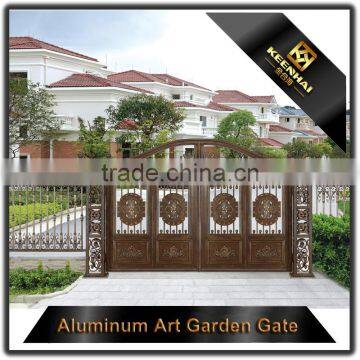 Villa Garden Decorative Powder Coated Classic Design Metal Cast Aluminum Garden Gate