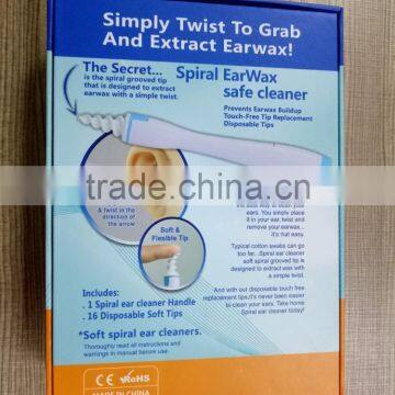 Portable Swab Disposable Earwax Removal Swab Safe Cleaner System With 16 Replacement Heads photo-5