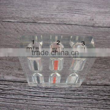 Clear Resin Block Timer Creative Mini 1minute Count Down Timer photo-5