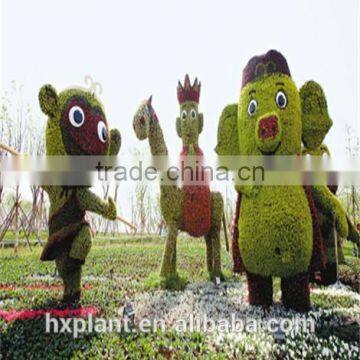 Small Sculpture Aritificial Green Sculpture Plastic Fake Plant Artificial Sculpture Artificial Plastic Fake Statue photo-4