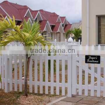 Best Quality Fentech 100% Pvc Uv Proof picket Pvc/Plastic/Picket Fence