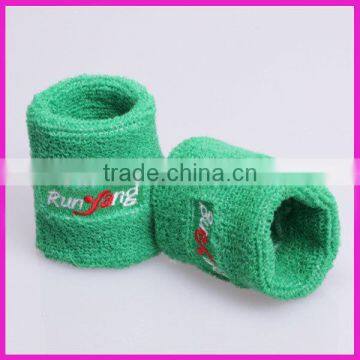 green color cotton sweat bands wrist