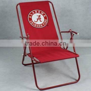 Portable folding beach chair with printing