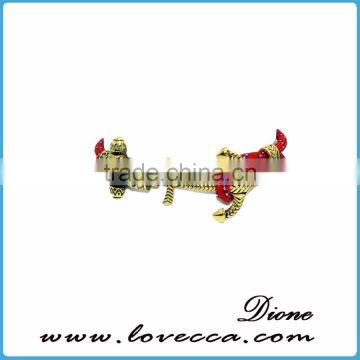 Custom Handmade Men's Genuine Leather Steel Anchor Hook Bracelet photo-5