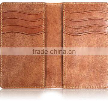 Retro Bifold Men pure leather business card holder fashion card wallet