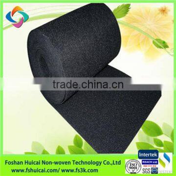 Black and Gray Color Non Woven 100% Polyester Speaker Carpet, Sound Box Carpet photo-4