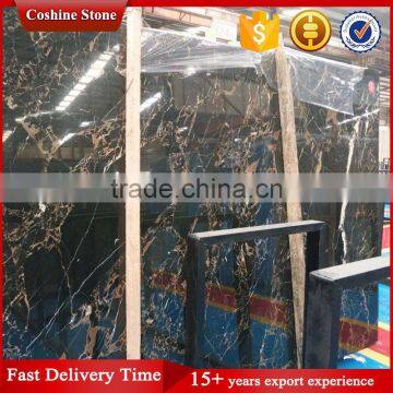 Top Polished Athens Black and Gold Vein Marble photo-3