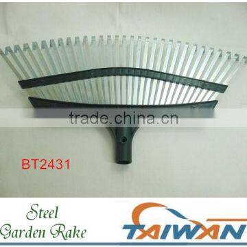 31 Tine Steel Grass Garden Leaf Rake