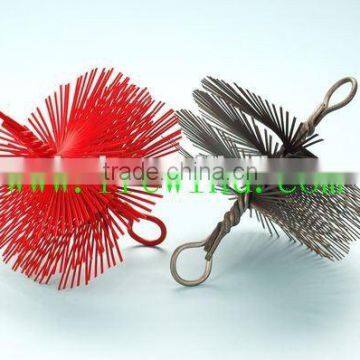 colorful flat wire chimney brush round in 5"