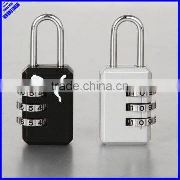 Colored mini 3 digit changing combination lock