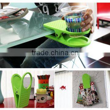 Creative Cup / Bottle Holder Clip Used for Desk or Table , Mixed Colors photo-6