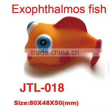 Vinyl Exophthalmos Flat Fish Toy For Kids