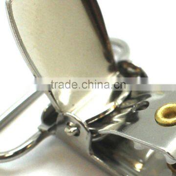 1" Stamping Steel Metal Suspender Clip With Plastic Teeth Inside for Garment, High Quality, Fashion Metal Clip photo-4