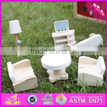 2016 Newest Baby Wooden Doll Furniture, Top Fashion Kids Wooden Doll Furniture, Best Chiodren Wooden Doll Furniture W06B045 photo-5