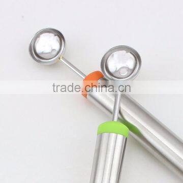 Fashionable Multifunction Stainless Steel Fruit Carving Knives Watermelon Hami Melon Balls Ice Cream Spoon photo-4