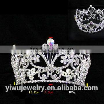 2015 Beauty Queen Rhinestone Pageant Crowns and Tiara In Bulk H172-155 photo-2