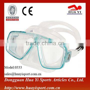 Wide pc frame transparent original design pvc diving mask