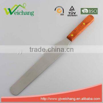 WCE6048 Professional Cake Decorating Tools - 9", Stainless Steel Cake Spatula With Hard Wood Handle photo-2
