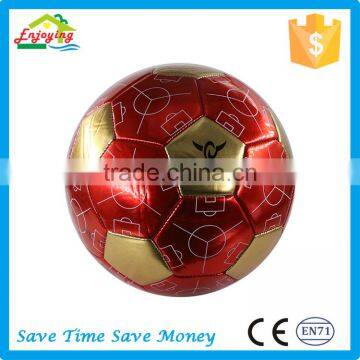 promotion laser cool street with pvc bladder 5# football for adults