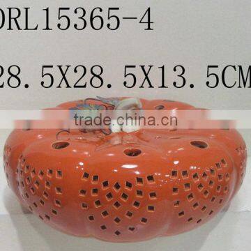 Hollow Pumpkin Ceramic Lantern Festival Holloween Decorations photo-6