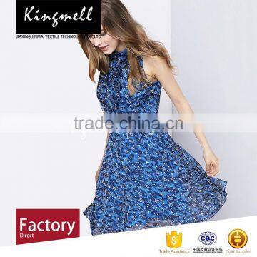 Custom Floral Pattern Print Polyester Fabric Italian Fabric for Lady Dress photo-2