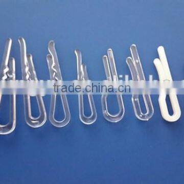 high quality white plastic R sharp clip, shirt collar clip, shirt garment accessories clips